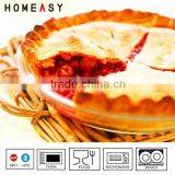 Oven to Table Clear Glass Pizza Baking Pan thumbnail-1