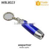 Metal LED Retractable Flashlight With Key Chain thumbnail-2