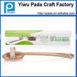Wood Bath Brush With 100% Natural,long Curved Handle,detachable Head