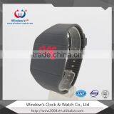 New Arrive Colorful Rubber Jelly Digital Watches Women Ladies Girl Men Reflective Mirror Wrist Led Watch thumbnail-2