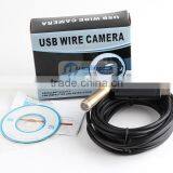 5m Waterproof USB Tube Wired Drain Inspection Camera Snake Camera Waterproof Wire Endoscope 4 White LEDs thumbnail-5