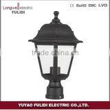 Outdoor Gate Pillar Light ,classic Plastic Garden Light,4pcs Glasses thumbnail-1