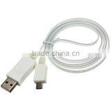 2 in 1 Wire Data Power Micro USB Led Light Cable
