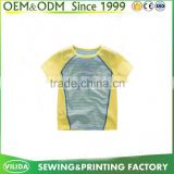 Latest Design Children T shirts 100% Bamboo Fiber Color Combination Baby Kids T shirts OEM