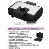 Selling on TV 2 Slice SS Cover Electric Non-stick Coating Bread Waffle Maker thumbnail-4