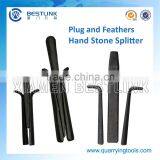 Quarry Stone Manpower Splitting Plug and Feathers