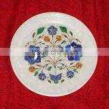 Marble Inlay Pietra Dura Home Decorative Plate