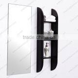 White Bowl Shape Ceramic Basin Mini Bathroom Vanity With Side Cabinet thumbnail-2