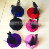 2016 Top Sale Handmade Carnival Glitter Girl Mini Top Hat thumbnail-4