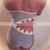 2016 Sexy Personality Conjoined Shark Mouth Swimsuit for Women thumbnail-2