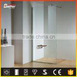 10mm fixed glass 304 stainless steel frame shower screen