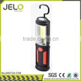 Ningbo JELO Sales promotion 3W COB LED+5LED Work Light COB LED +1W LED Outdoor Stand Lamp With Folding Hook Magnet