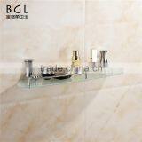 News Modern Bathroom Accessories Hardware Zinc Alloy Items Glass Shelf thumbnail-4