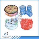 Biscuit/candy packing metal box tin container round can making machine