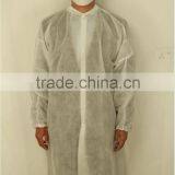 Best Selling Cheap Disposable Lab Coats Nonwoven Medical White Lab Coat