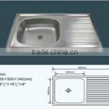 JZ-827 Stainless Steel Kitchen Sink Equipment Lavabo thumbnail-2