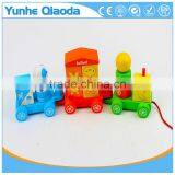 Colorful Wood Stocking Train Toys Colorful Animation Blocks Education Gift thumbnail-4