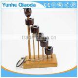 Staircase Disentanglement Puzzle on Elephant Base Classical Wooden Puzzle Set Solution Rope Central Brain Teaser for Adults Game thumbnail-4