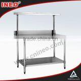 Stainless Steel Commercial Restaurant And Hotel Kitchen Food Service Table thumbnail-1