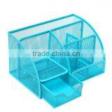 Hot Selling Multi-use Metal Mesh Desk Organizer With Multi-color thumbnail-3