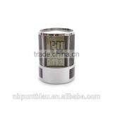 Table Clock PVC Penholder With Multifunction Display