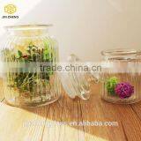 Home Vintage Mason Ribbed Glass Canister Storage Jar thumbnail-2