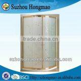 Aluminum decorative glass shower doors