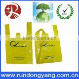 Yellow Biodegradable t Shirt Bags thumbnail-1