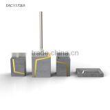 Modern Style Grey Cement / Concrete Bathroom Accessories With Groove Copper or Paninting thumbnail-1