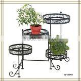 4-Tier Iron Flower Pot Stand, Flower Stand, Metal Plant Stand thumbnail-2