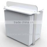 Nail Salon Reception Desk Painted Finished Acetone Proof Office Table Design Receptionist Table TKN-D65005 thumbnail-1