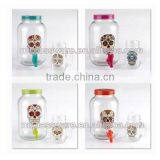 Holiday Decorative Halloween Glass Item/juice Use Glass Dispenser and 16oz Mason Jar thumbnail-5