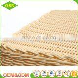 Customized Food Storage Hand Woven Empty Plastic Poly Rattan Bread Fruit Vegetable Display Basket thumbnail-5