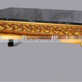 Rectangle Antique Coffee Table With Marble Top FA-186P-01