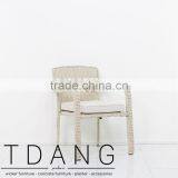 Valencia Wicker Dining Chair - Poly Rattan Material - Outdoor Wicker Furniture thumbnail-2