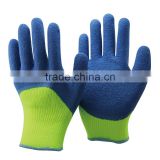 NMSAFETY 7 gauge High performance 3/4 blue latex coated acrylic winter garden working glove