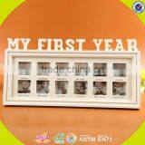 2017 Wholesale 12 Hole European Style Retro Wooden Family Photo Frame W09A043 thumbnail-1