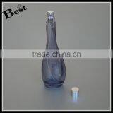 100ml China New Products Gray Long Neck Silver Metal Pump Spray Glass Perfume Bottle Cosmetic Packaging Factory thumbnail-2