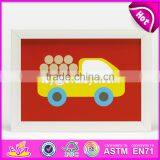 2017 New Design Cartoon Wooden Boys Wall Clock W09D025 thumbnail-3