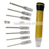 9 Pcs Lighted Precision Screwdriver Set thumbnail-1