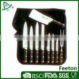 9pcs Stainless Steel Royal Kitchen Knife Set With Nylon Bag thumbnail-1