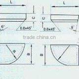 GB5245-85 And YS/T79-1994 Standard Welding Blade--For Straight Cylindrical Tuning Tool Boring Tool and Facing Cutter thumbnail-1