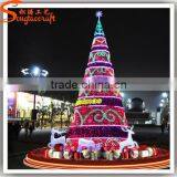 Latest Design Hot Sale Giant Artificial Led Christmas Tree Ornament Decoration Colorful Lighting Tree Outdoor thumbnail-3