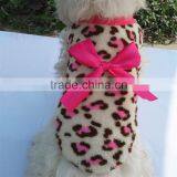 Pink Color Pet Dog Puppy Cat Winter Leopard Clothes Cute T-Shirt Soft Warm Coat Hot Selling thumbnail-3