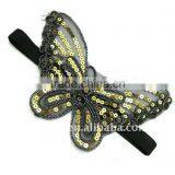 Fashion Elastic Headband With Sequin Butterfly thumbnail-1