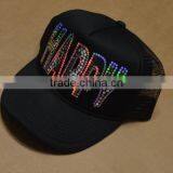Wholesale Cheaper Custom Letter and Words Rhinestone Heat Transfer ,bling Crystal ,nailhead, Rhinestuds for Cap thumbnail-4
