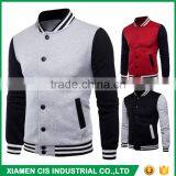New Pattern Custom Logo Sailor Collar Couple Unisex Cotton Fleece Varsity Jacket thumbnail-1