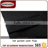 Wholesale Suit Polyester Fabric Black 1-Button Suits For Men thumbnail-3