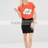 China Garment Factories 100% Cotton Women t Shirt Silk Screen Print thumbnail-1