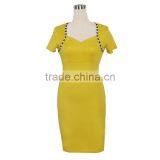 Custom Women Fashion Summer Short Sleeve Casual Dress; Latest Ladies Summer Dress thumbnail-2